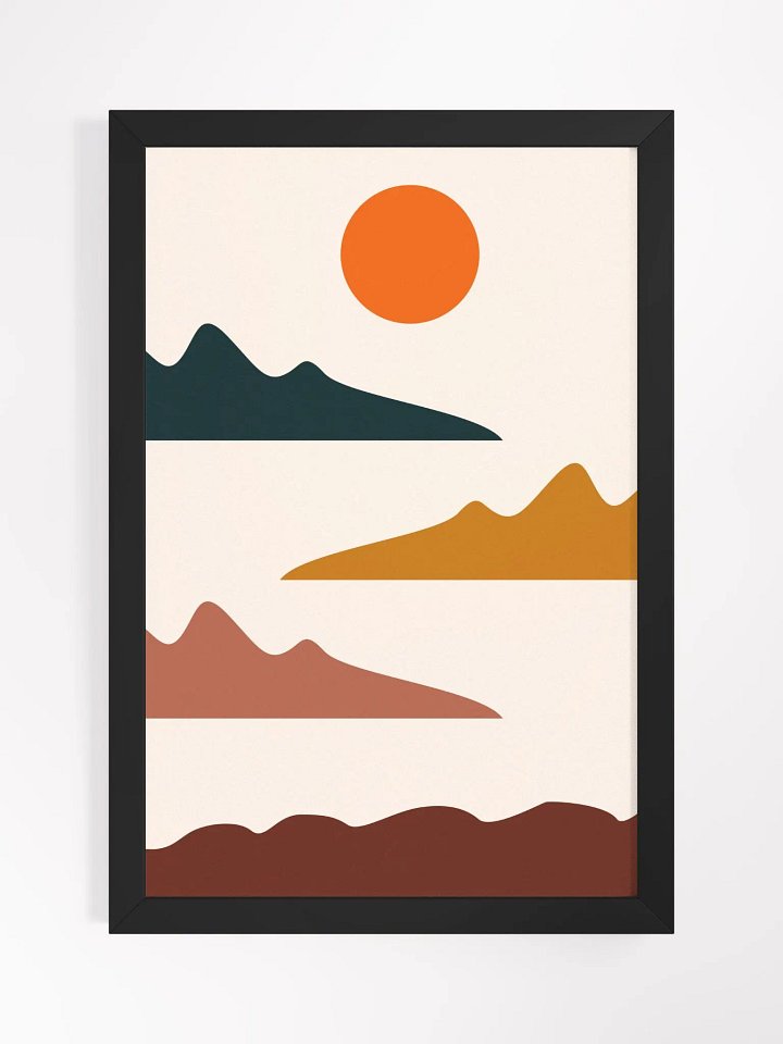 Vibrant Ayous Wood Framed Matte Poster product image (2)