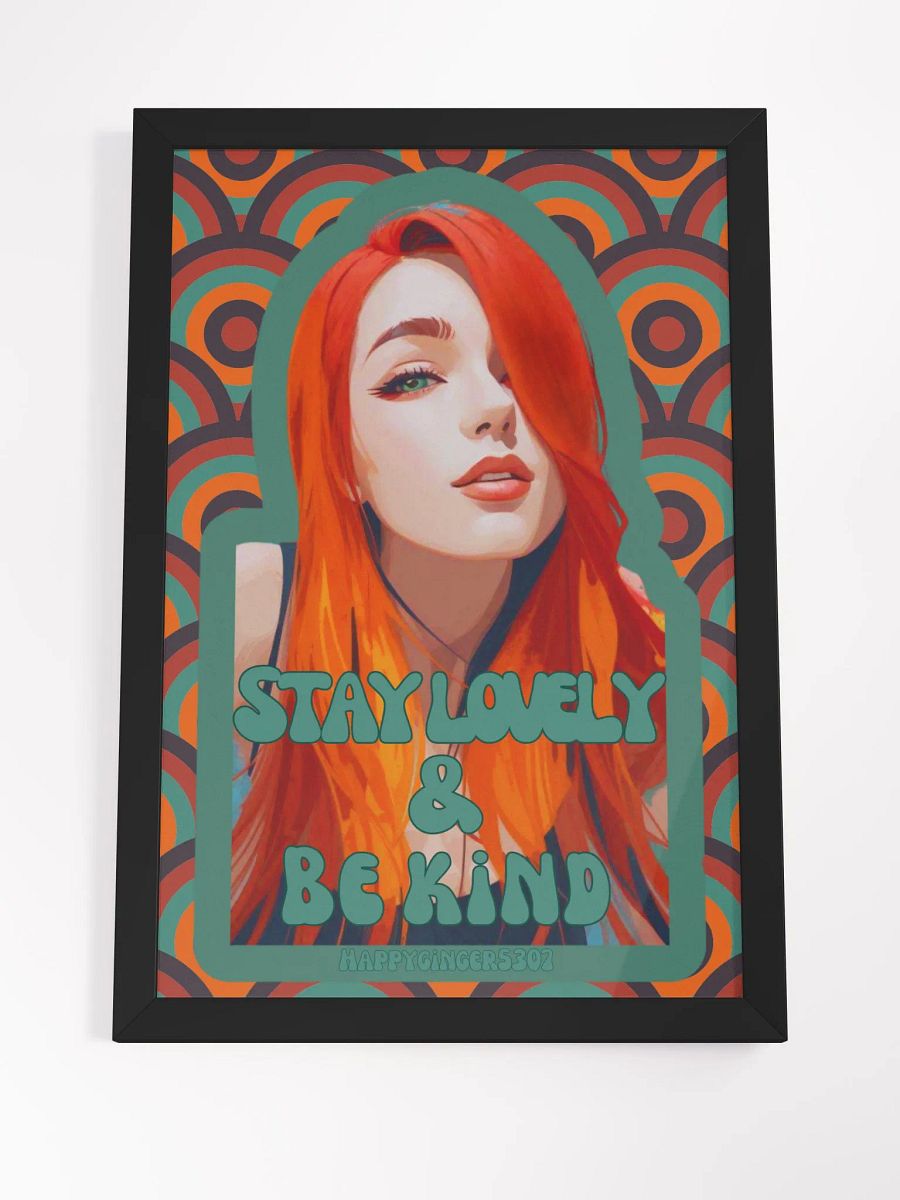Stay Lovely & Be Kind retro print product image (4)