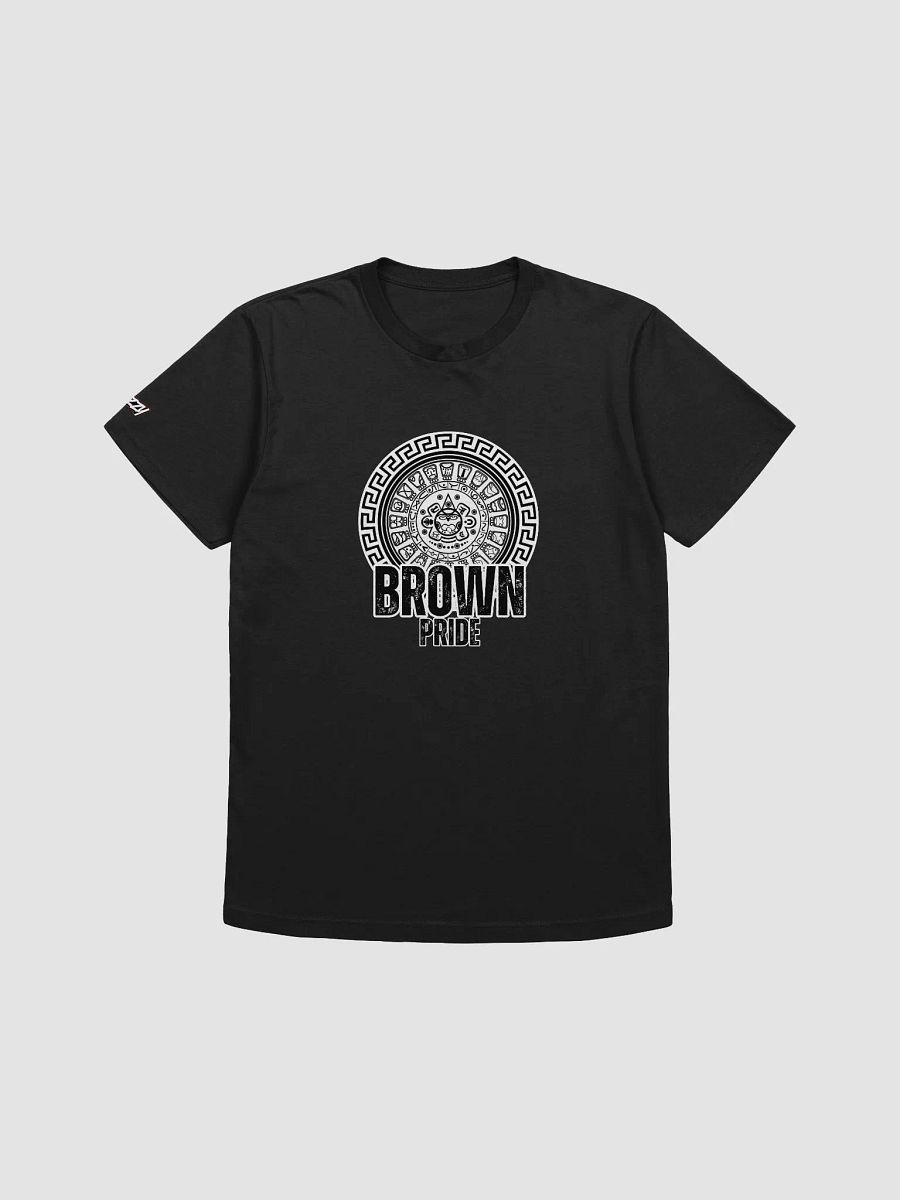 Brown Pride T-Shirt with Aztec Symbol (Black/White) product image (4)