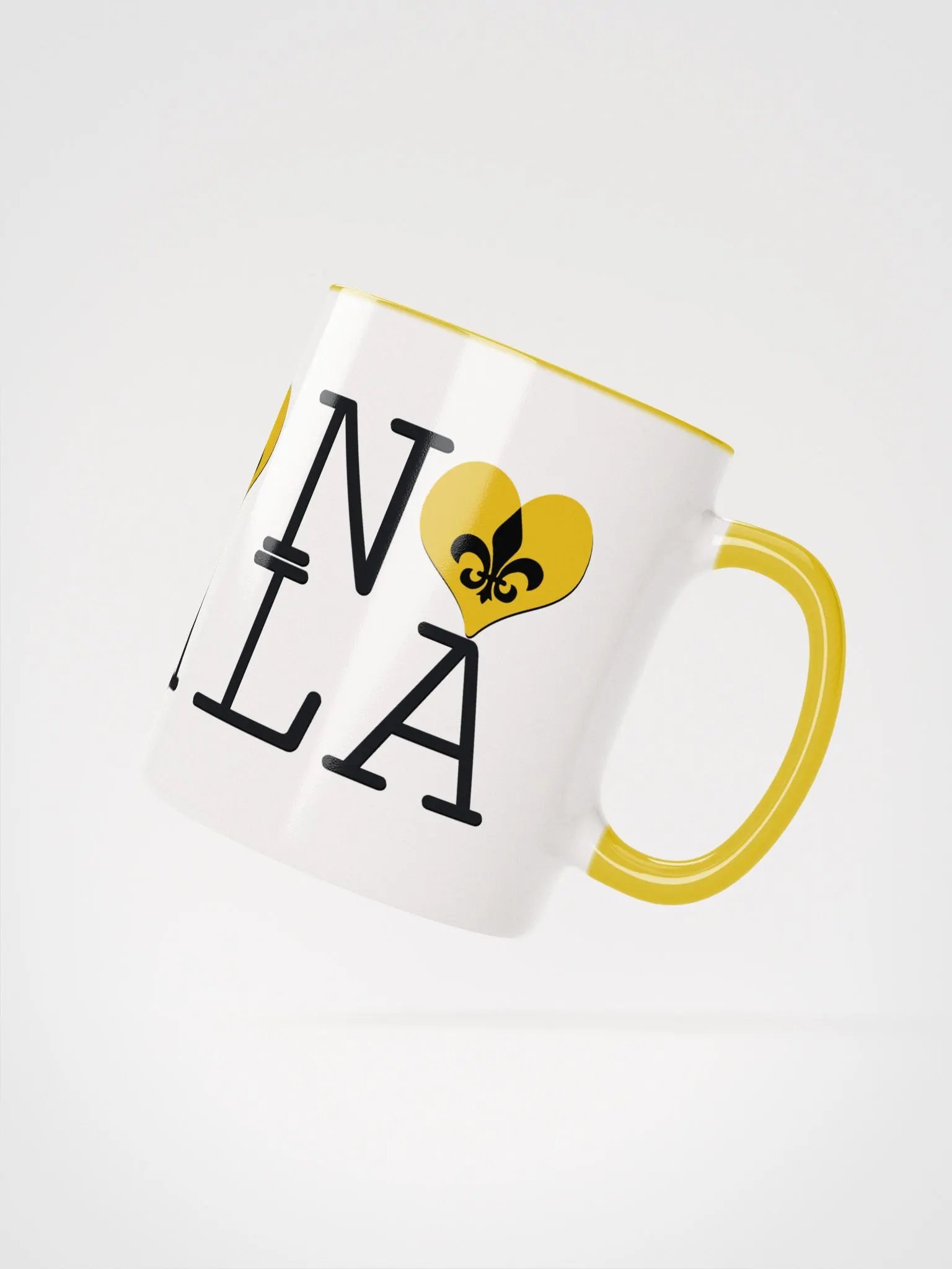 I LOVE NOLA **BIGSHOT COLOR MUG** (YELLOW HEART) product image (2)
