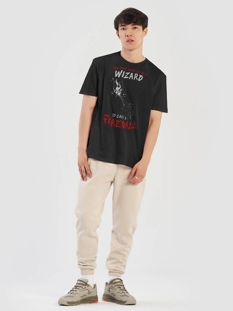 Fireball Bottle Tee // White on Black product image (4)