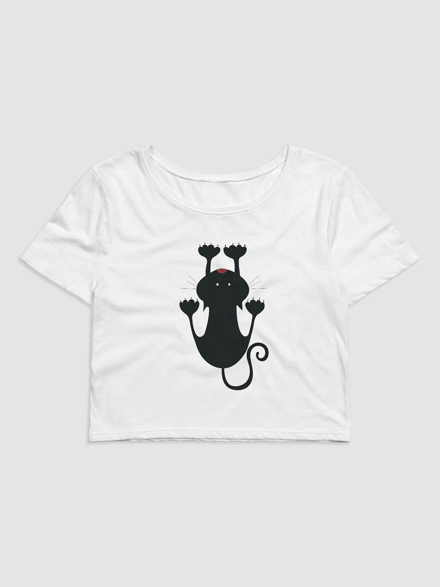 Whimsical Cat Stretch Women's Crop Tee product image (1)