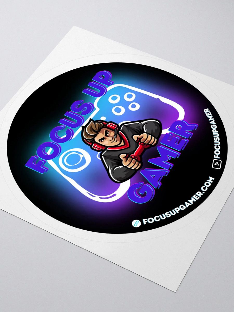 Focus Up Gamer Full Color Sticker product image (7)