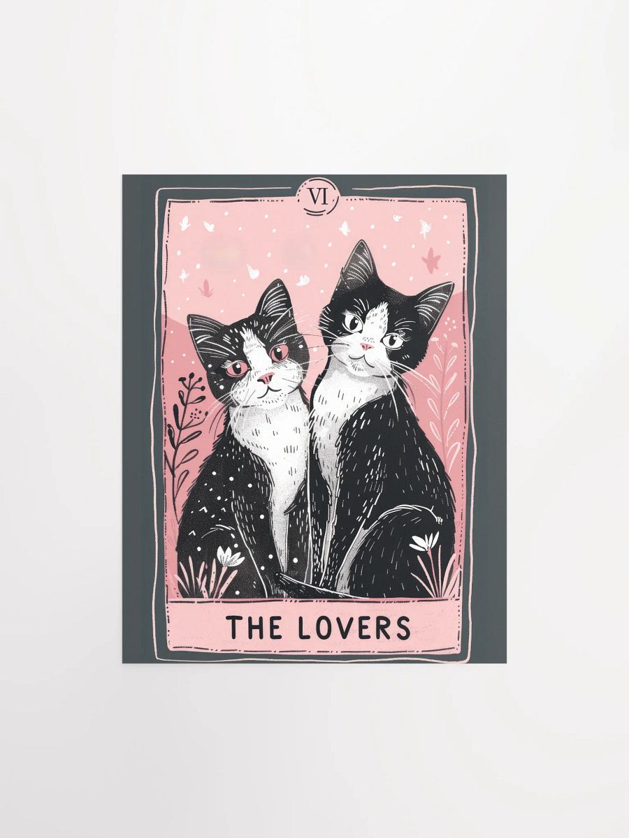 The Lovers Tarot Card Feline Art Print product image (10)
