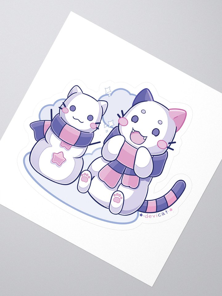 CandiCat & SnowCat 2024 Sticker product image (2)