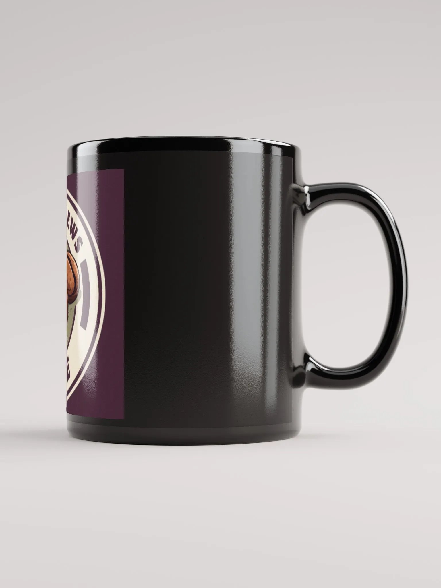 Holy Brews Cafe Logo Black Glossy Mug #1 product image (2)