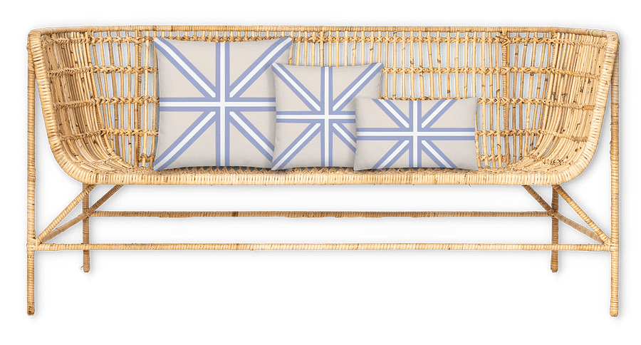 HAMPTONS CLASSICS - BLUE CROSS II THROW PILLOW - maritimes Kissen product image (4)