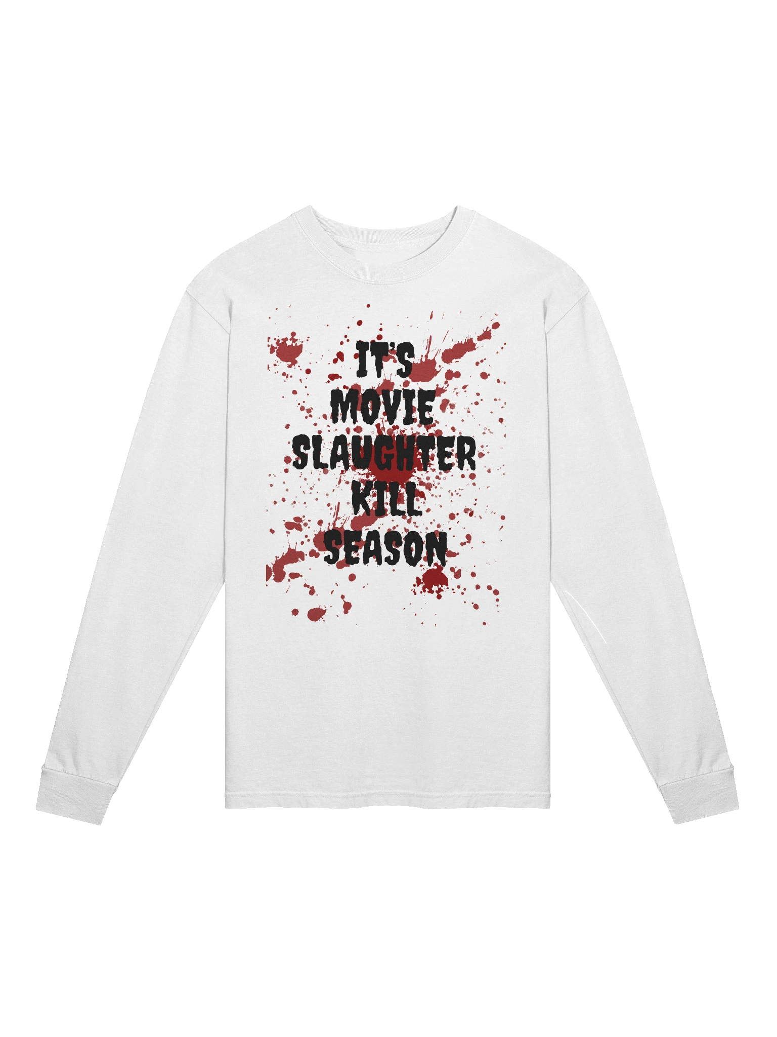 "Movie Slaughter Kill Season" Halloween Long Sleeve Tee – Horror Fans Only product image (3)