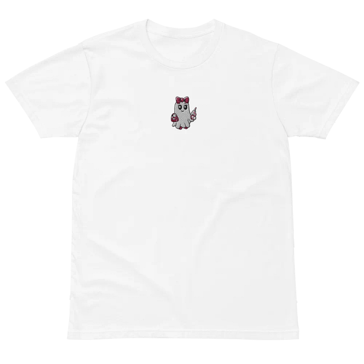 Cute Ghost Embroidered Premium Cotton Regular Fit T-Shirt product image (1)