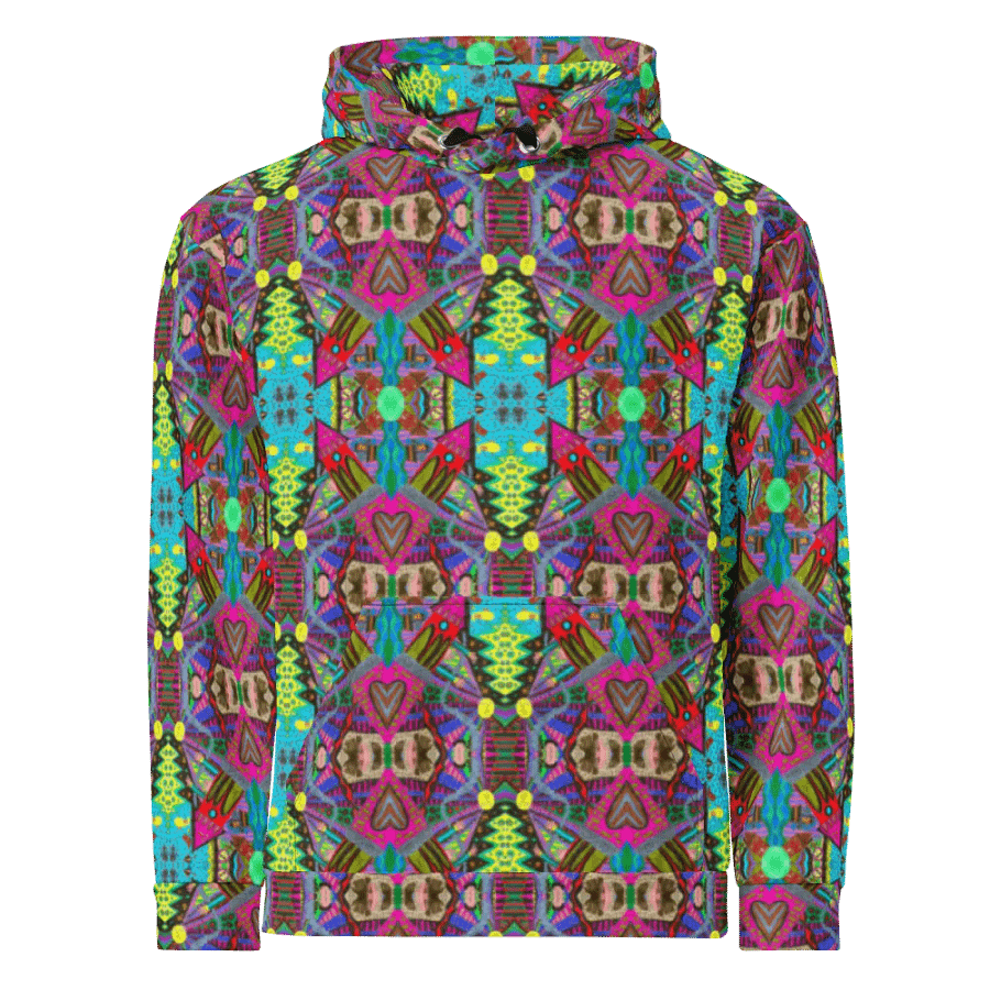 Abstract Doodle Art Tower Moment Unisex Pull Over Hoodie product image (5)