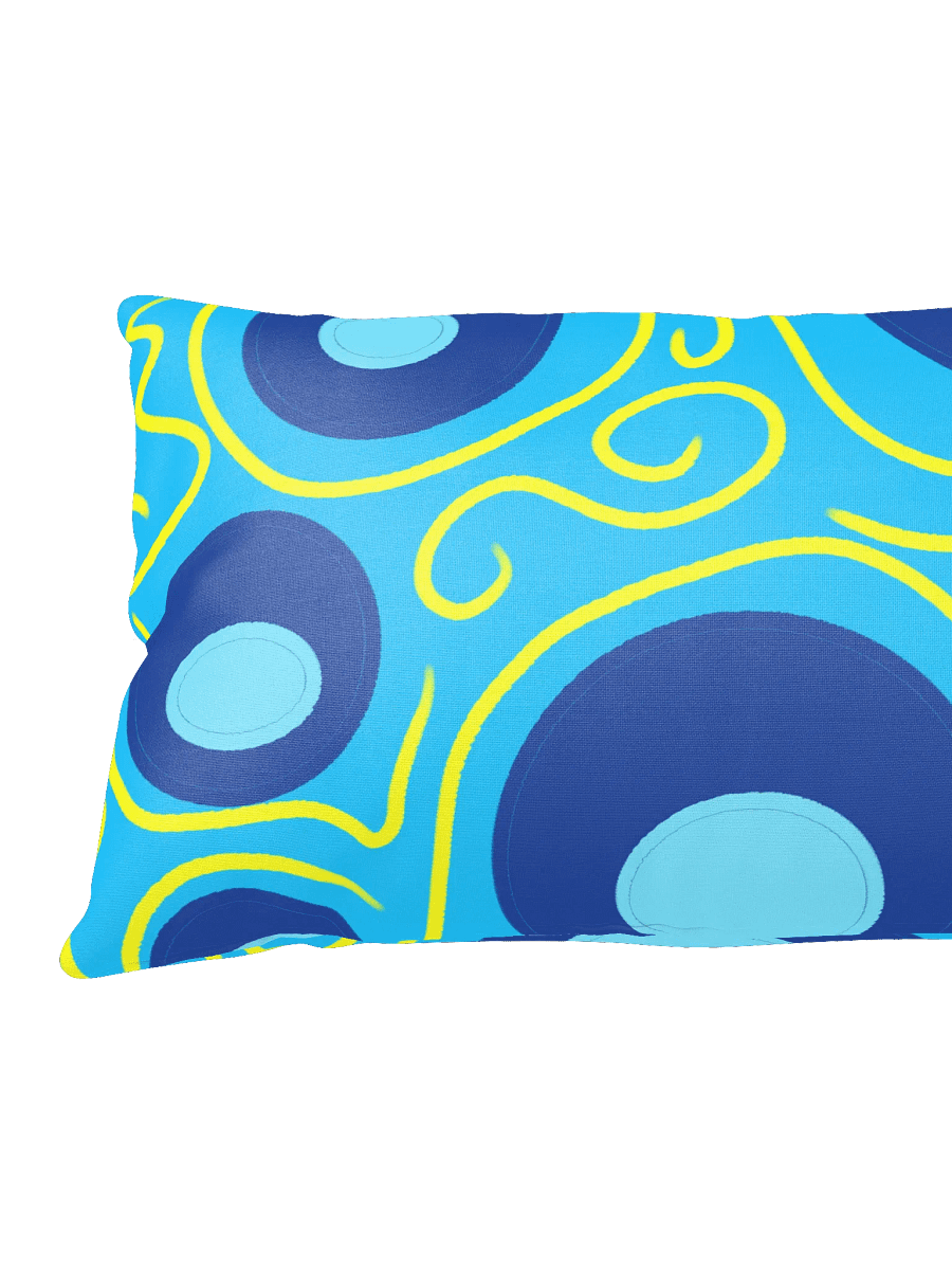 Blue and yellow All-Over Pillow product image (5)