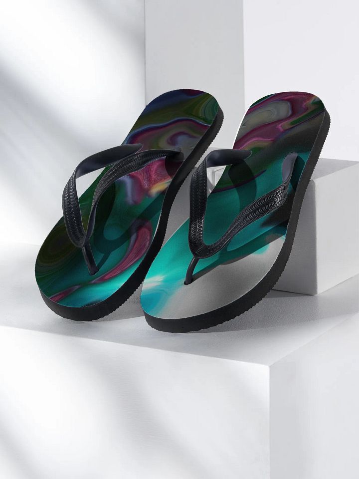 Psychedelic print, flip-flops product image (1)