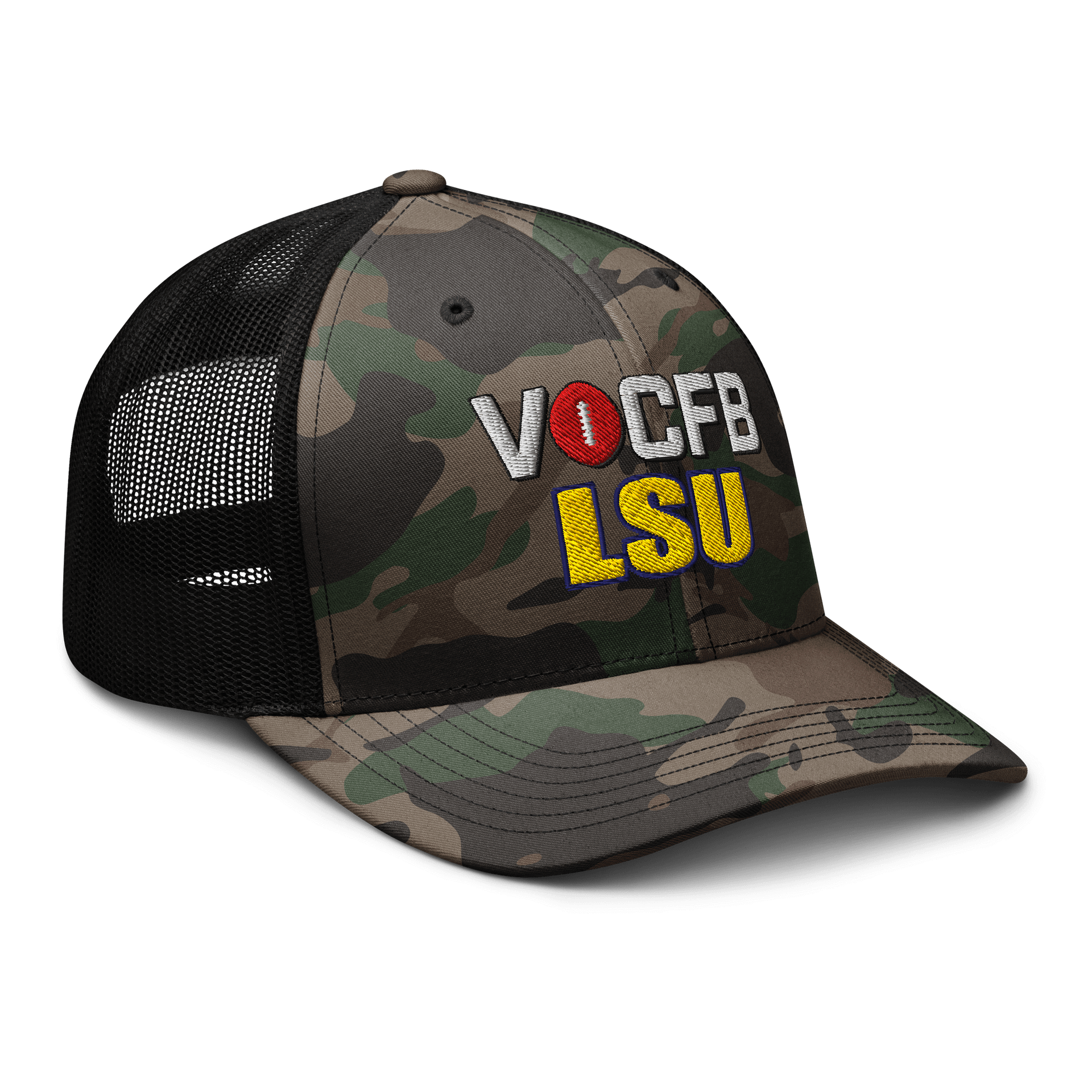 LSU VOCFB Camo Trucker Hat product image (8)