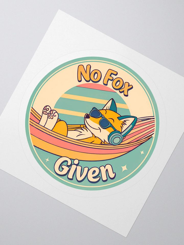 Foxy Vibes Kiss Cut Sticker product image (4)