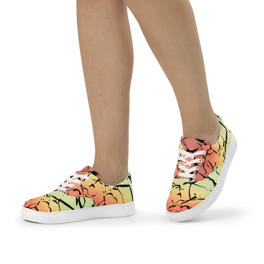 0range-Green Enigma/Women's Lace-Up Canvas Shoes by Allcolor product image (9)