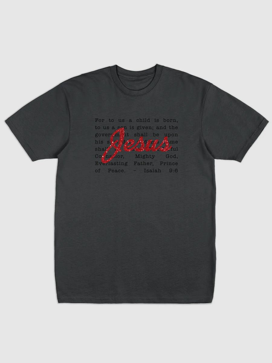 Glittering Jesus Cursive Tee product image (1)