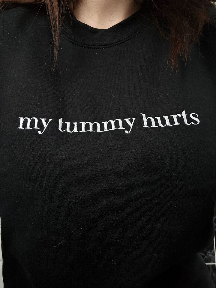 "my tummy hurts" - Campy Crewneck (Embroidered) product image (2)