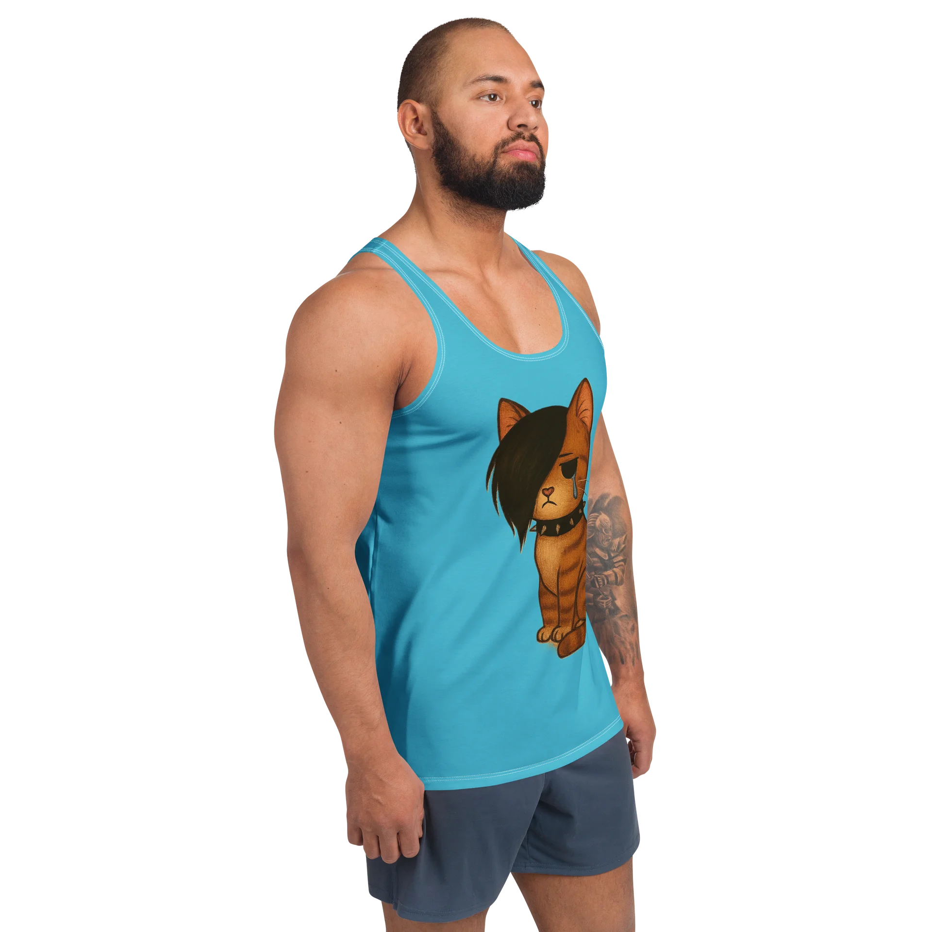 Emo Cat Canvas All-Over Tank Top product image (3)