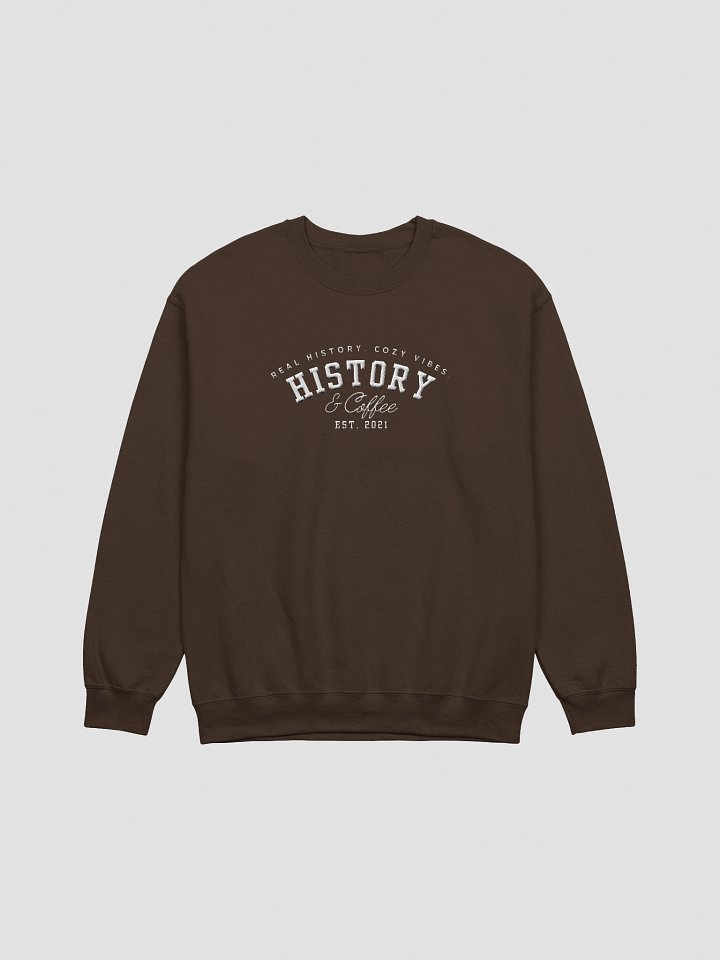 Real History – Cozy Vibes Crewneck Sweatshirt (Dark) product image (1)