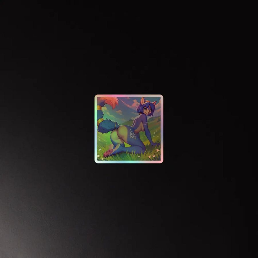 Krystal Posing With Butt (Star Fox) - Holographic Pornographic Sticker Sheet product image (4)