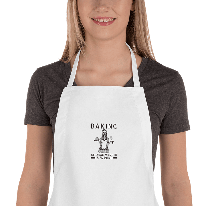 White Baking Apron product image (1)