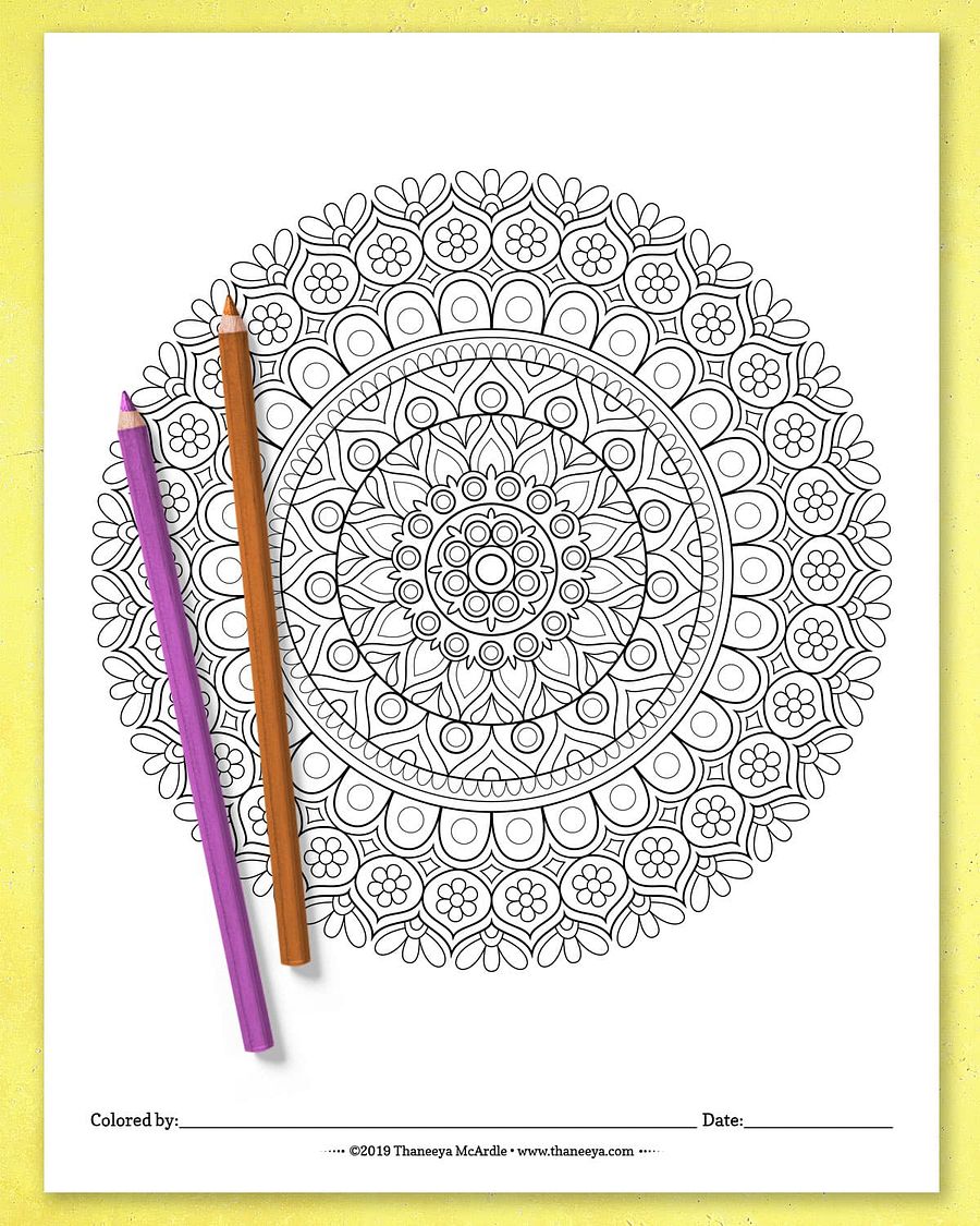 Detailed Mandala Coloring Pages product image (10)