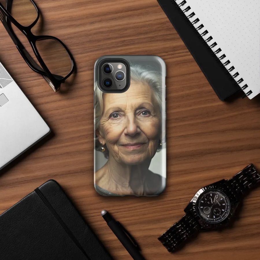 Elegant Older Woman Portrait Phone Case for Enhanced Protection product image (32)