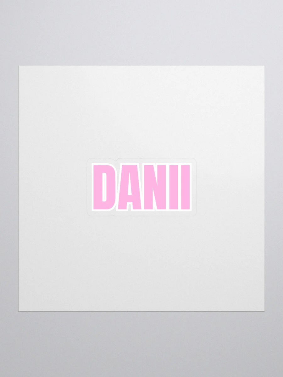DANII PINK WHITE STICKER product image (1)