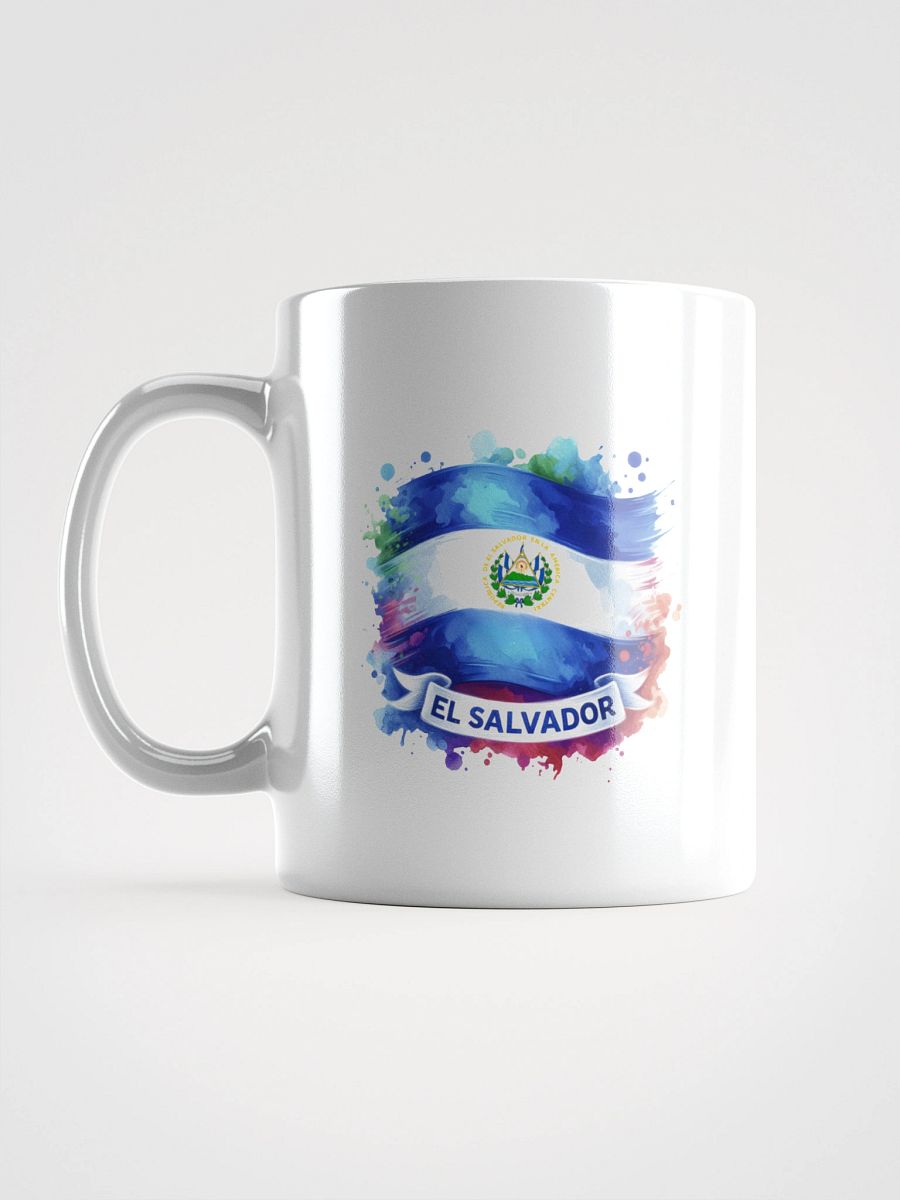 Salvadoran Flag Splatter Mug product image (18)