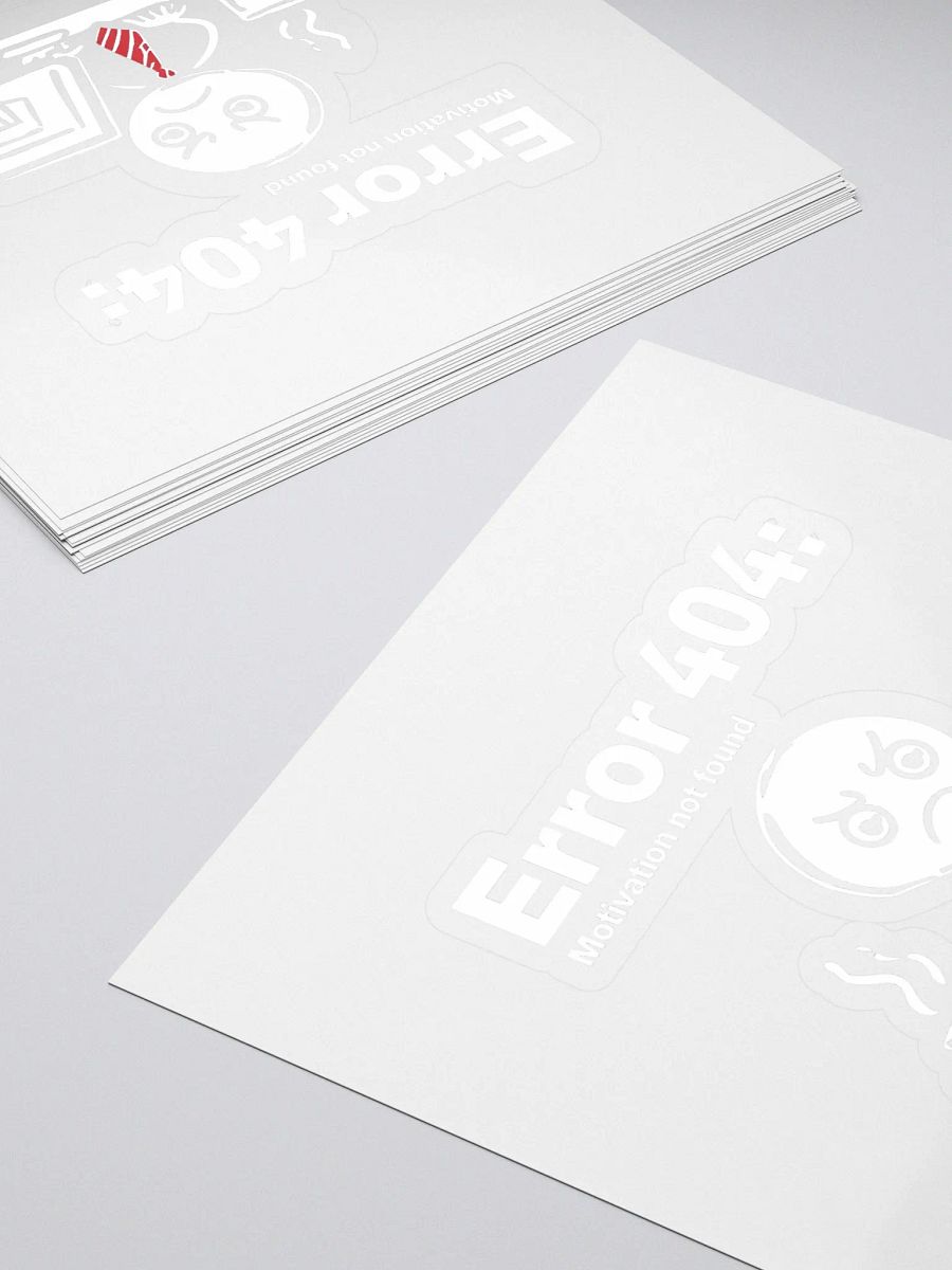 Error 404 Motivation Not Found Stickers product image (4)