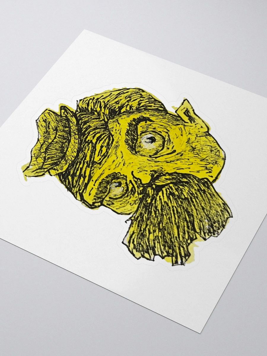 Watercolour Blobs Sticker- Lemon Yellow Hue product image (3)