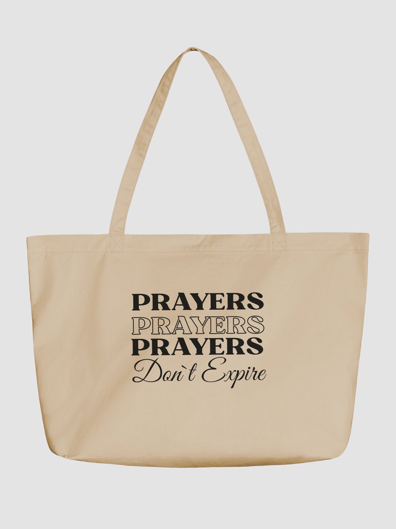 Prayers Do Not Expire Organic Tote Bag product image (2)