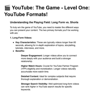 YouTube The Game Play To Win E-Book product image (2)