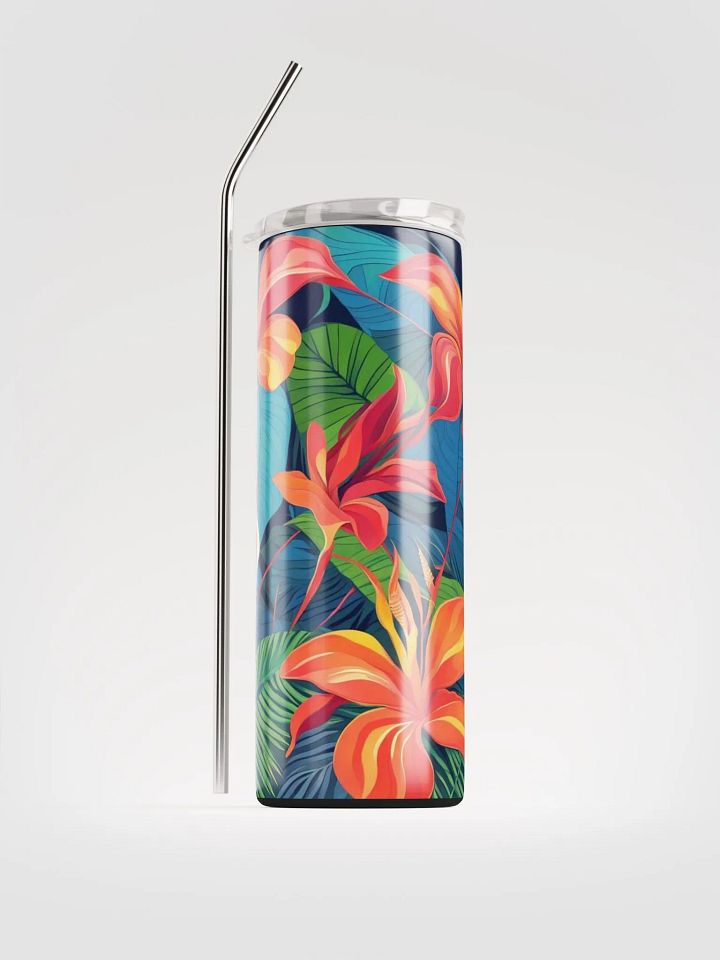 Tropical Blooms Stainless Steel Tumbler product image (1)