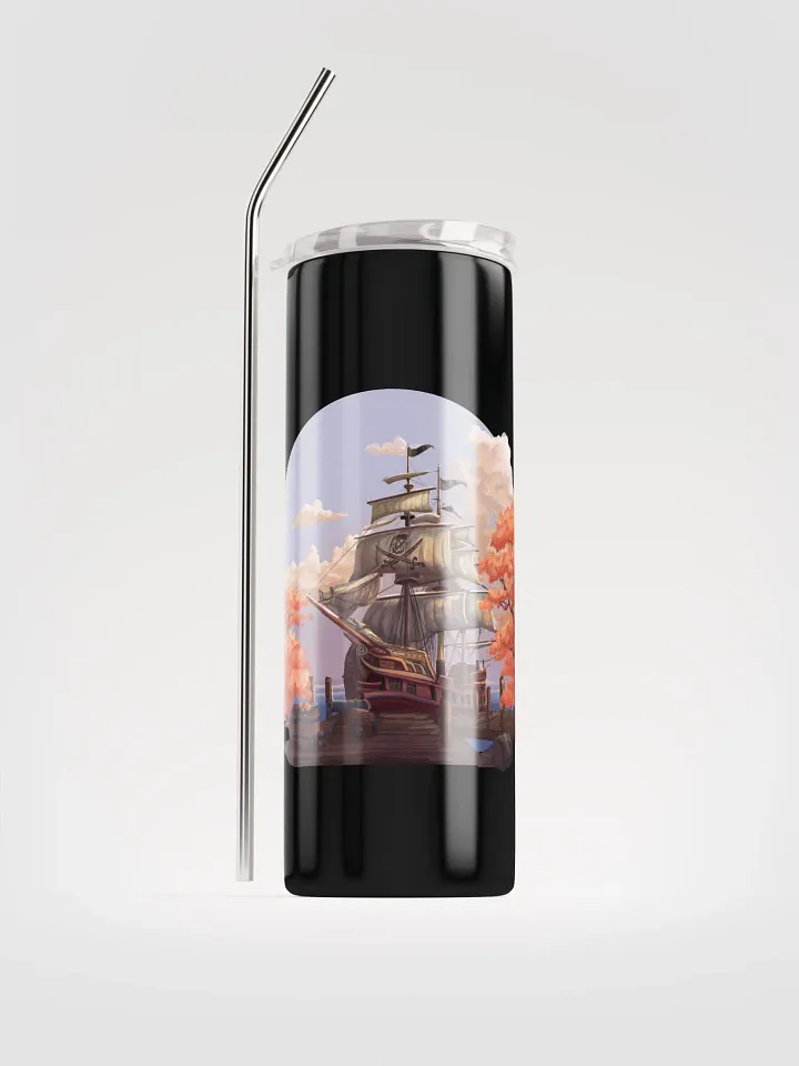 Fall Pirate Water Bottle with Straw product image (1)