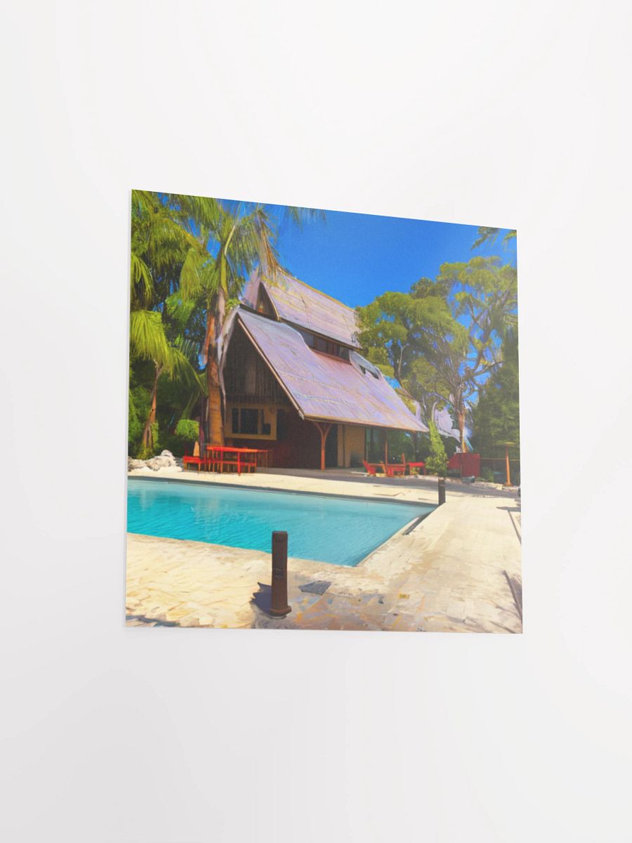 Tranquil A-Frame Retreat Poster product image (11)