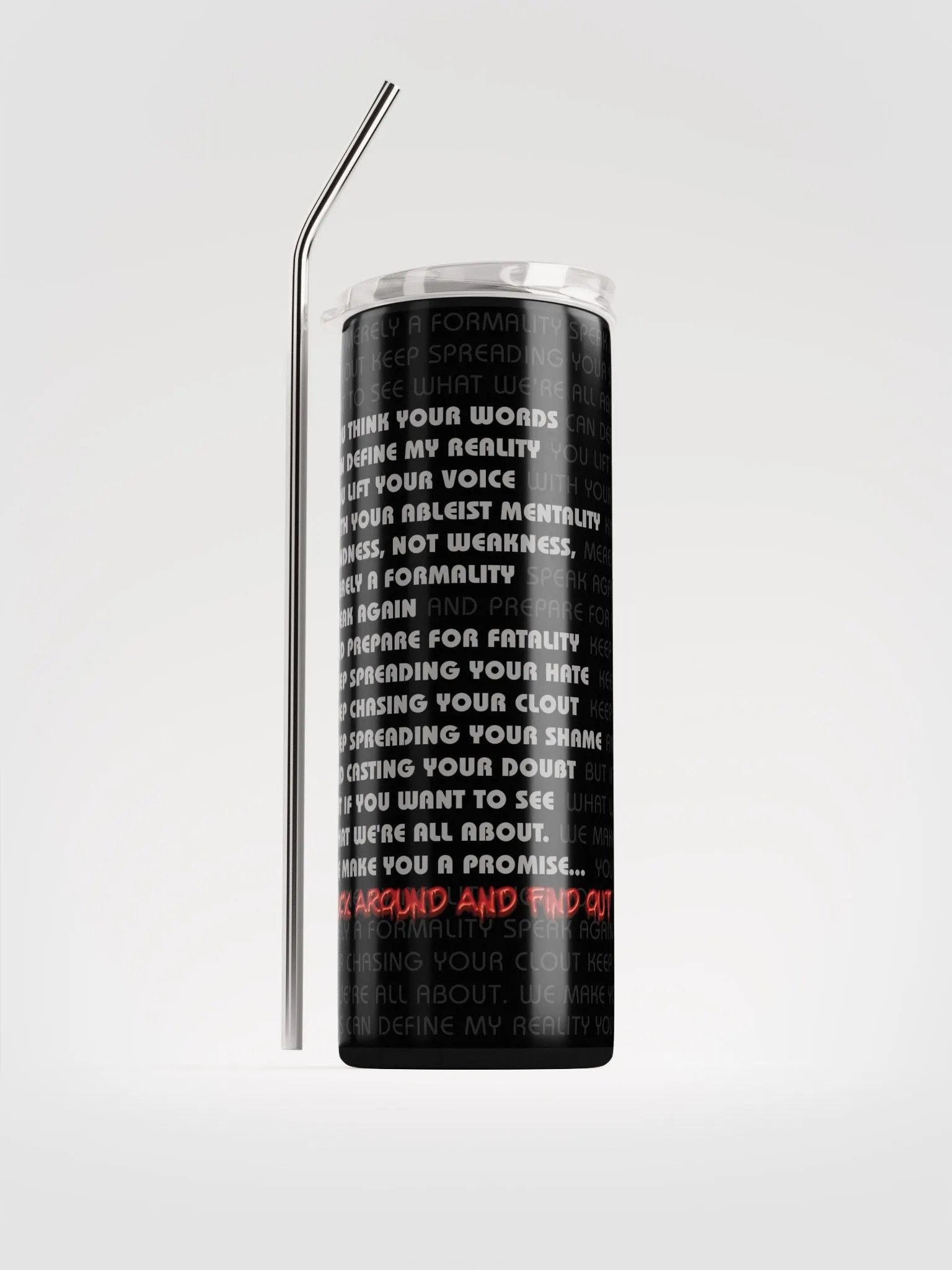 FAAFO 20 oz Tumbler with Straw product image (1)