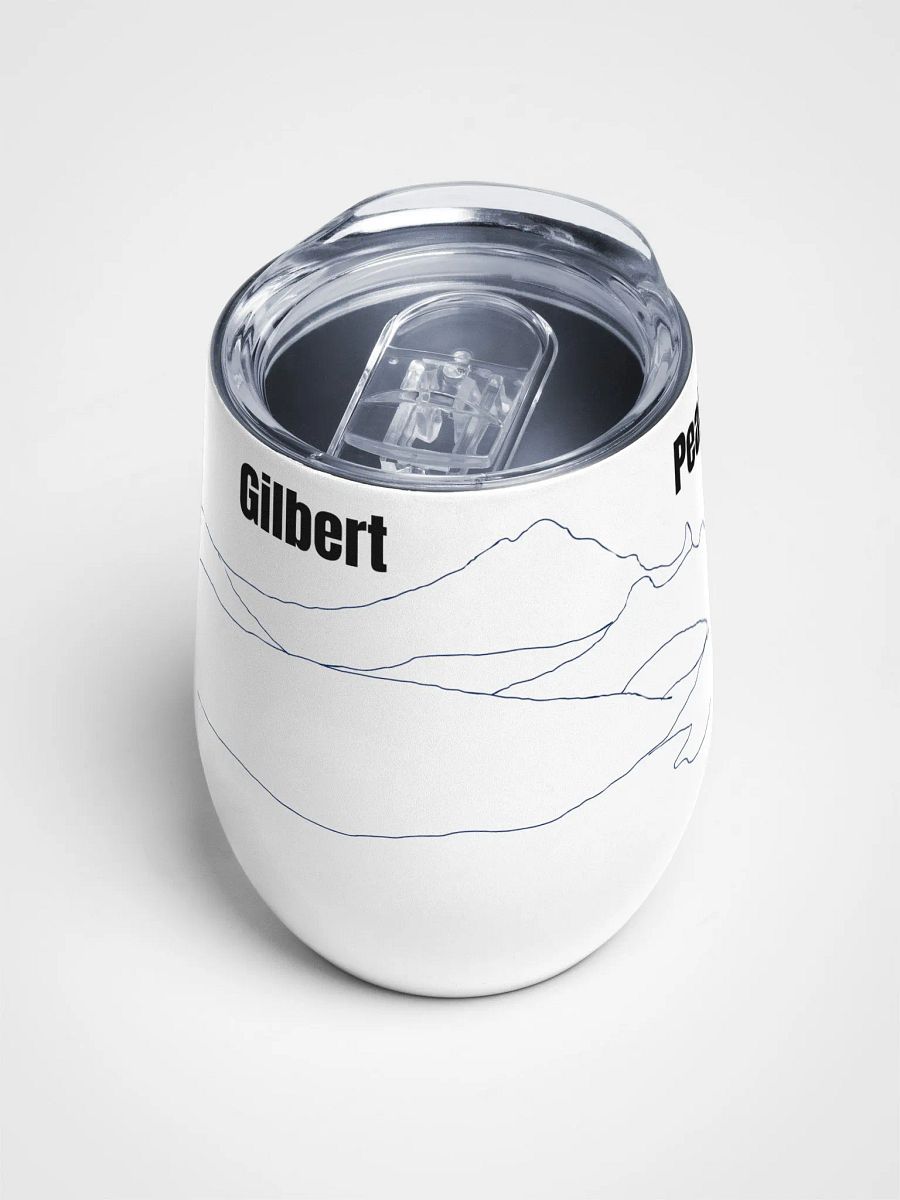 Gilbert Peak wine tumbler (plain sketch w/ lettering) product image (4)