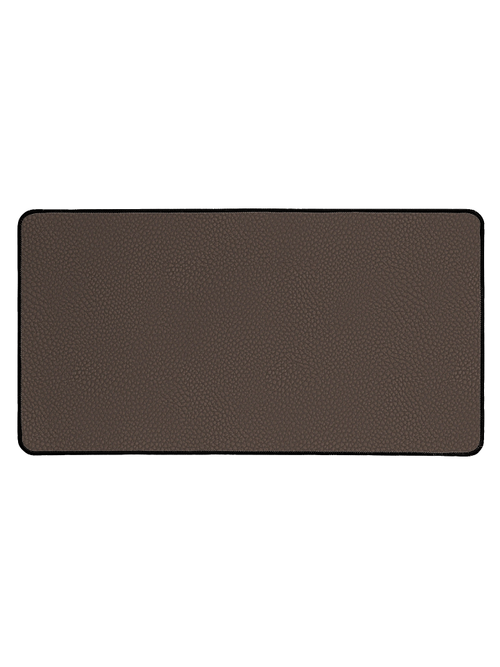 Stylish Brown Leather Neoprene Desk Mat for Modern Workspace product image (1)