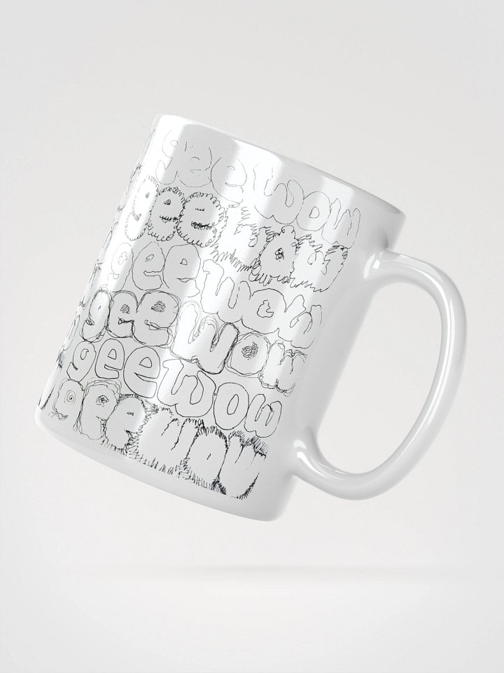Gee Wow White Glossy Mug product image (4)