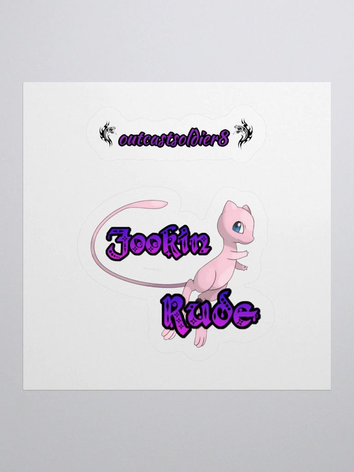 Jookin Rude Cat Kiss Cut Stickers product image (2)