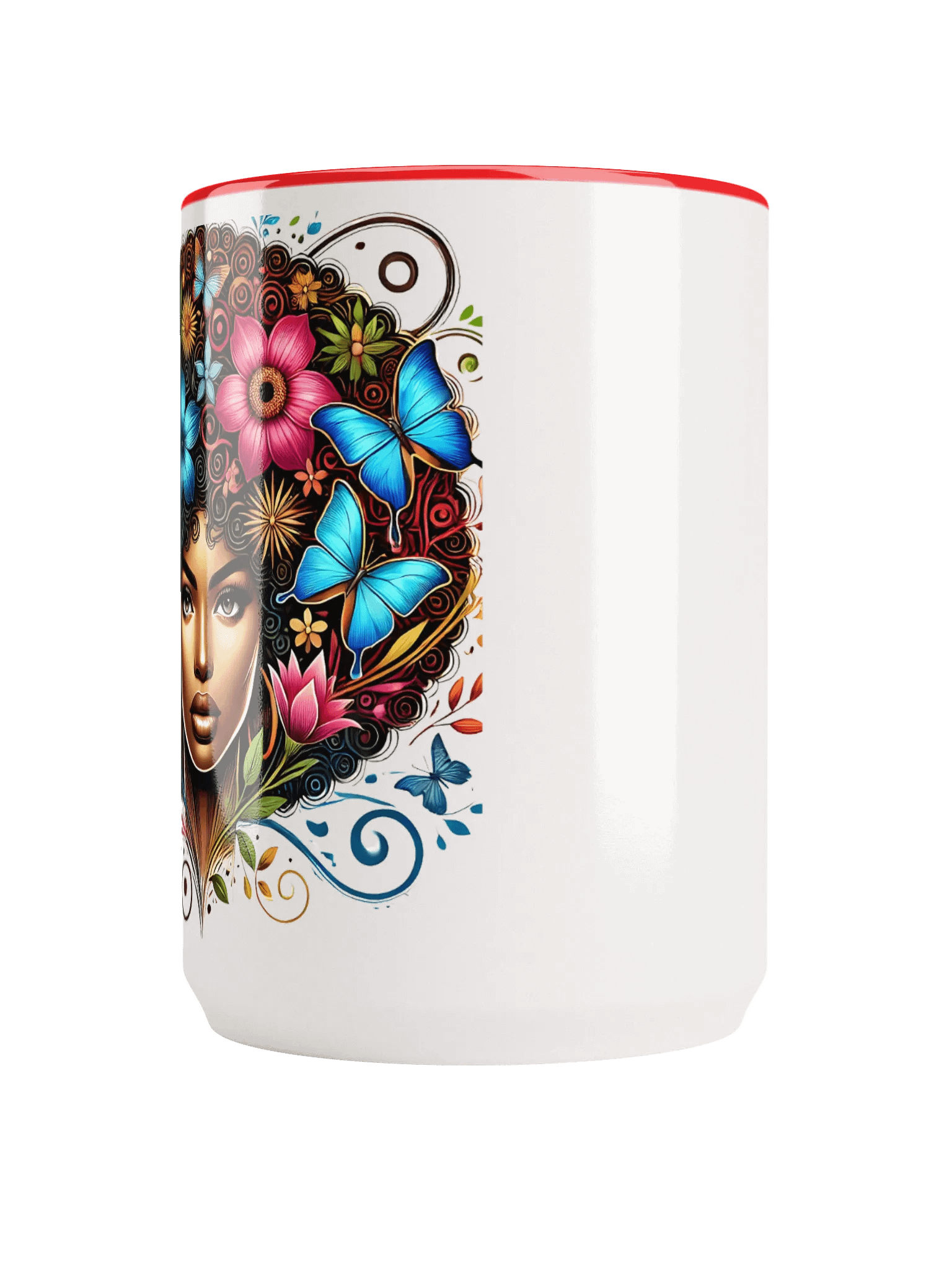 VEDENS Curly Floral Whimsy Ceramic Mug product image (4)