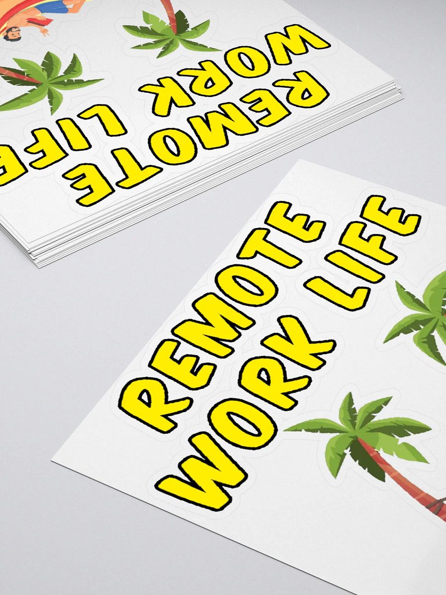 Remote Work Life Sticker product image (4)