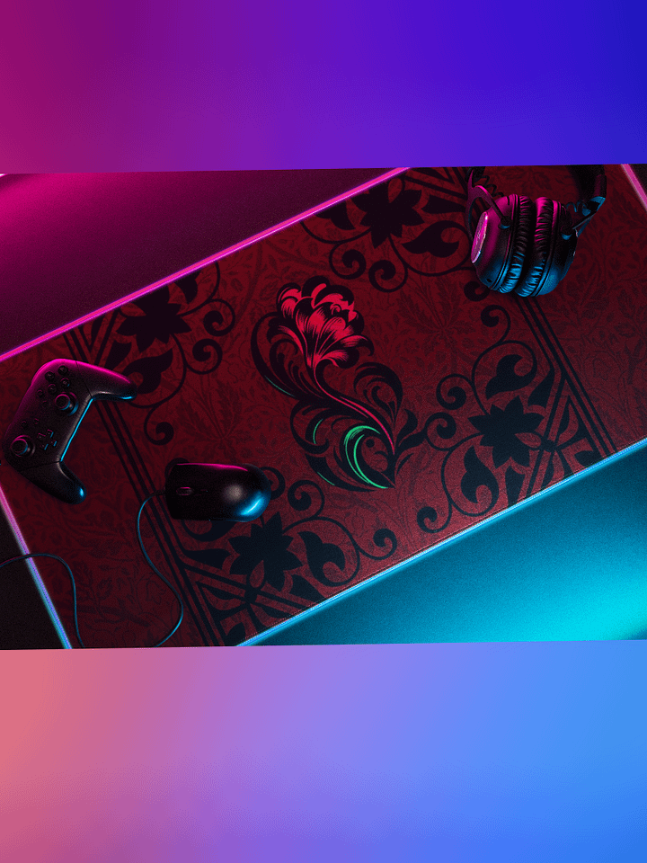 Crimson Paisley Garden Desk Mat product image (1)