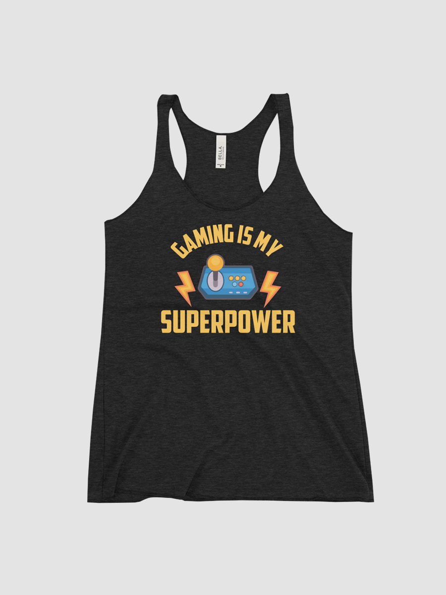 Gaming is my Superpower ~Bella and Canvas Ladies Triblend Racerback Tank product image (1)