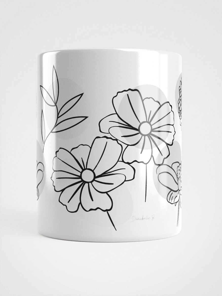 Mug Blanc - Floraison Classique - Cadeau Floral Stylisé product image (5)
