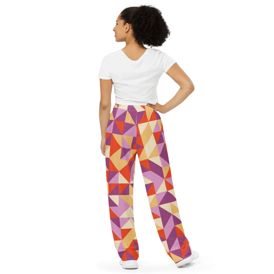 BUIII Dynamic Geometry: Autumn Breeze Wide-Leg Pants product image (3)