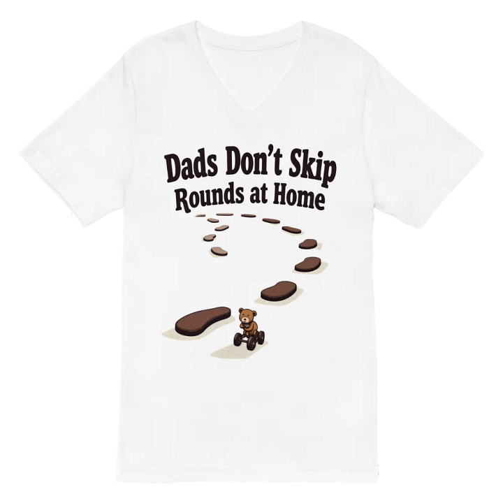 Dads Don't Skip Rounds at home V-Neck Tee product image (2)