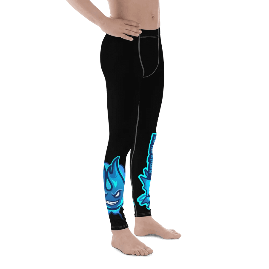 Mens Workout Leggings - Black product image (5)