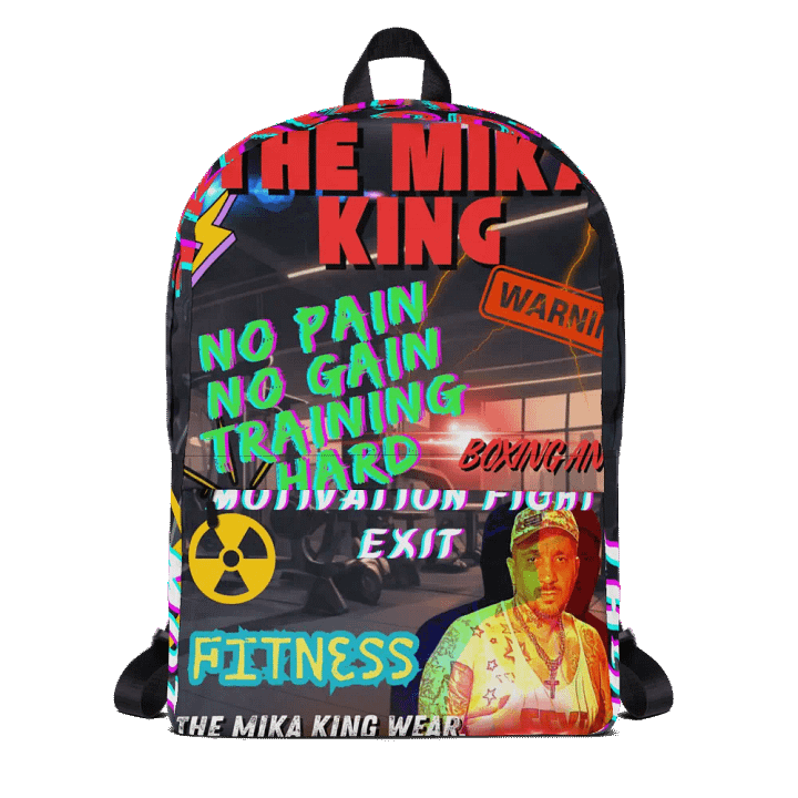 Mochila con estampado integral Sport The Mika King No Pain No Gain Training Hard. product image (1)
